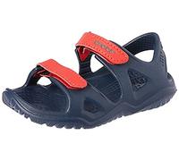Crocs Unisexe Enfant Swiftwater River Sandal K Sandales, Navy/Flame, 22/23 EU