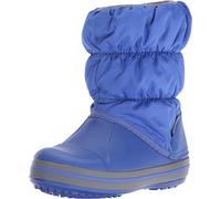 Crocs Unisexe Enfant Winter Puff Boot Kids Bottes, Cerulean Blue/Light Grey, 25/26 EU
