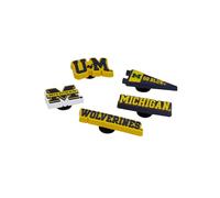 Crocs Université du Michigan Lot de 5 paires de sports unisexe Collection Collegiate Teams