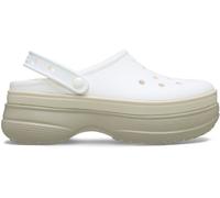Crocs White Classic Stacked Clogs