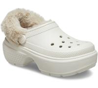 Crocs White Stomp Lined Winter Clogs