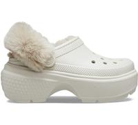 Crocs White Stomp Lined Winter Clogs