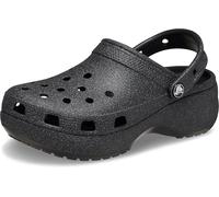 Crocs Women's Classic Platform Glitter Clog 41-42 EU Black