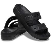 Crocs Women's Via Platform Sandal, Noir, 36/37 EU