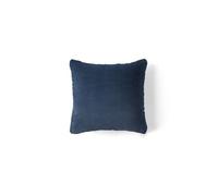 Crocus - coussin - en fausse fourrure - 35x35 cm - Bleu