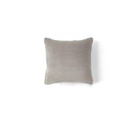 Crocus - coussin - en fausse fourrure - 35x35 cm - Gris clair