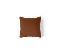 Crocus - coussin - en fausse fourrure - 35x35 cm - Rouille