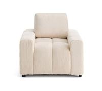 Crocus - fauteuil en fausse fourrure - Beige