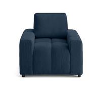 Crocus - fauteuil en fausse fourrure - Bleu