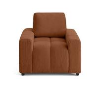 Crocus - fauteuil en fausse fourrure - Rouille