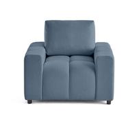 Crocus - fauteuil en tissu - Bleu