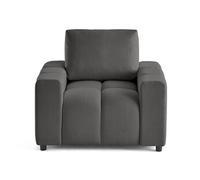 Crocus - fauteuil en tissu - Gris foncé