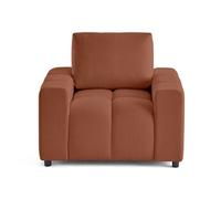 Crocus - fauteuil en tissu - Rouille