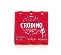 CRODINO ROSSO Cocktail Spritz Rouge Sans Alcool pack 3x17.5cl
