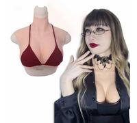 CRODRES Faux Seins en Silicone - Prothèses mammaires en Silicone - Plastrons mammaires pour travestis