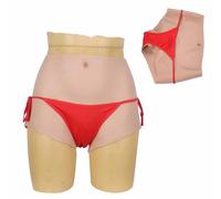 CRODRES Ivoire,M,Culotte en Silicone dissimulatrice Culotte réaliste imitant Un vagin pour Personnes transgenres Culotte imitant des Fesses pour travestis Cosplay
