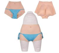 CRODRES Marron,M,Faux Vagin en Silicone Culotte Sissy réalisteCulotte Boxer pour Drag Queen Travesti