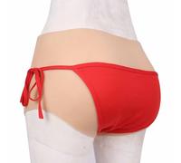 CRODRES Nude,XL,Culotte en Silicone pour transgenres sous-vêtements réalistes imitant Un vagin Culotte Boxer pour Hommes Camel Toes dissimulant Le Gaff pour travestis