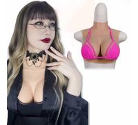 CRODRES Plastron Mammaire en Silicone pour Crossdressing - Faux Seins pour transgenres, Drag Queens et Cosplay
