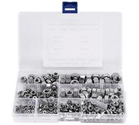 Croerma en Acier Inoxydable 2-56 un 3/8 Pouce-16 UNC Kit Assortiment Hexagonal pour Boulons-280 Pièces