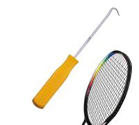 Croignage AWL pour le tennis, Badminton Stringing Hook - Outil de corde de réparation de cône de raquette,Crochet de raquette d'aide à la corde, tireur de raquette à main, AWL droit pour le tennis, ba