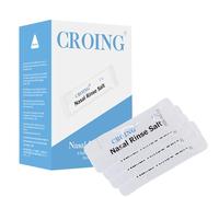 CROING 120 x Sel de Rinçage Nasal, sel de rinçage sinus, sachets de lavage nasal, sel d’irrigation nasale, sel de rinçage nasal, soulagement des sinus