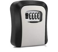 CROING Coffre-fort mural pour clés avec serrure à combinaison, code à 4 chiffres, noir et gris