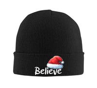 Croire À Noël Bonnet Tricoté Respirant Bonnet en Tricot Unisexe Bonnets pour Extérieur Homme l'escalade