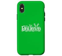 Croire aux Vacances de Noël Coque pour iPhone X/XS