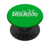 Croire aux Vacances de Noël PopSockets PopGrip Adhésif