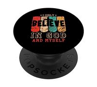 Croire en Dieu Rétro Chrétien PopSockets PopGrip Adhésif