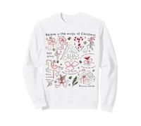 Croire en la Magie de Noël, Dessin rétro pour Les fêtes Sweatshirt