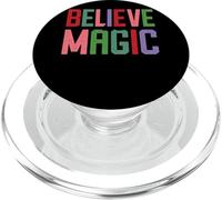 Croire en la Magie et la Typographie fantaisiste PopSockets PopGrip pour MagSafe