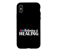Croire est guérir Le Placebo Coque pour iPhone X/XS