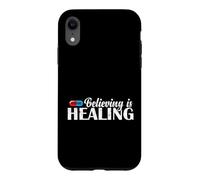 Croire est guérir Le Placebo Coque pour iPhone XR