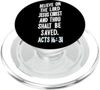 Crois au Seigneur Jésus-Christ, tu seras sauvé (Actes 16) PopSockets PopGrip pour MagSafe