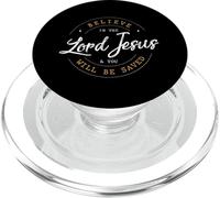 Crois au Seigneur Jésus et tu ES sauvée - Christian Women PopSockets PopGrip pour MagSafe
