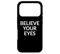 Crois en tes Yeux la vérité sur Une Manifestation Politique Narrative Coque pour iPhone 17 Pro