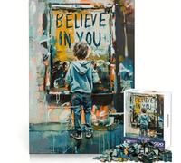 Crois en toi ! Puzzle de 1000 pièces pour Adolescents, entraînement cérébral, Plaisir Facile, découpe Laser, Joli Cadeau (38x52cm)