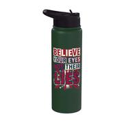 Crois tes yeux, pas leurs mensonges, la vérité sur la lutte contre la désinformation Stainless Steel Insulated Water Bottle
