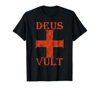 Croisade de la croix médiévale de Deus Vult Chevalerie T-Shirt