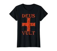 Croisade de la Croix médiévale de Deus Vult Chevalerie T-Shirt Graphique avec Valeur