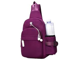 Croisade Poitrine - Sac à dos léger en nylon, sac à dos d'épaule anti-vol, sport, résistant à l'eau, pour la course en plein air, gym, support de téléphone, accessoires | pour H