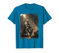 Croisé Moyen Âge T-Shirt, Homme, Saphir, 3XL