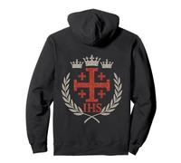 Croisés Croix de Jérusalem Chevaliers Templiers - Catholique Sweat à Capuche