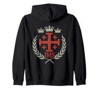 Croisés Croix de Jérusalem Chevaliers Templiers - Catholique Sweat à Capuche