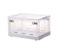 Croises de services publics de pliage empilables Organisateur de boîtes de rangement multifonctionnelles avec boucles, cubes de rangement Paniers pour la sauvegarde de l'espace, bacs de rangement