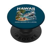 Croisière à Hawaï 2026 Créer des Souvenirs Vacances sur Les îles Tropicales PopSockets PopGrip Adhésif