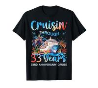 Croisière à Travers Les 33 Ans du 33e Anniversaire d'une croisière en Couple T-Shirt