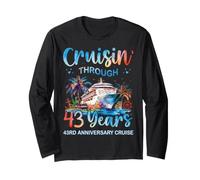 Croisière à Travers Les 43 Ans du 43e Anniversaire d'une croisière en Couple Manche Longue